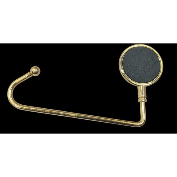 Whimsical Carousel Horse Green And Gold Tone Purse Hanger - Picture 2 of 4